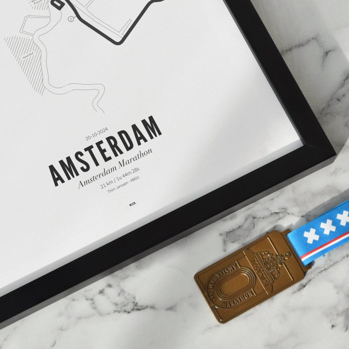 Affiches de Semi-marathon Amsterdam 2024 | WIJCK.